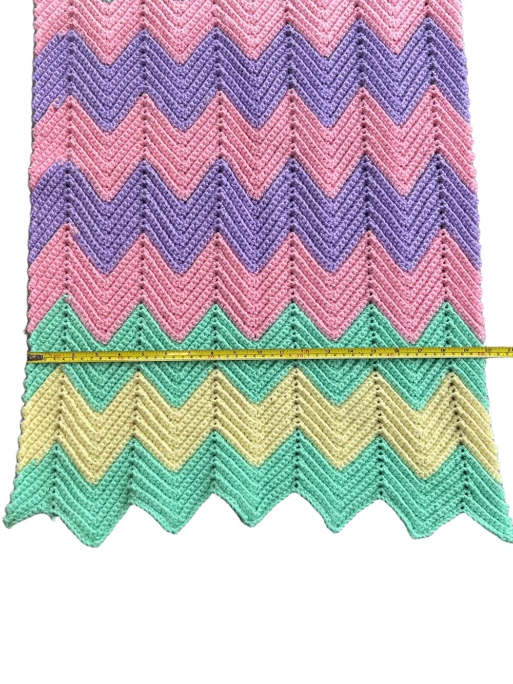 Vintage Handmade Crochet Baby Blanket